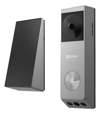 Video Portero Wifi Carga Solar Doble Lente Ep3x Pro 2k Ezviz Gris Oscuro
