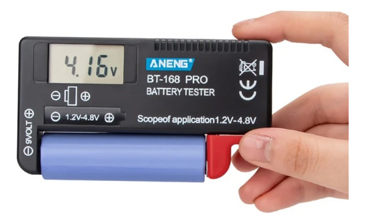 Tester Universal Probador Bateria Pila Pantalla Digital