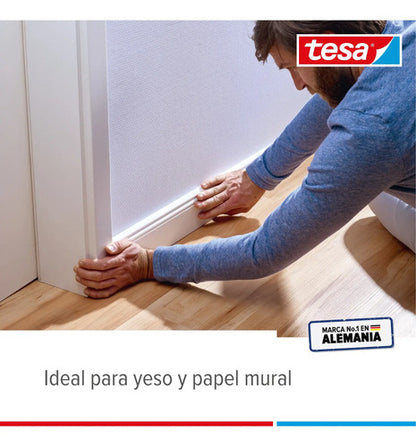 Cinta Doble Contacto Pared Yeso 10 Kg/m 5mx19mm Tesa Power Blanco Powerbond