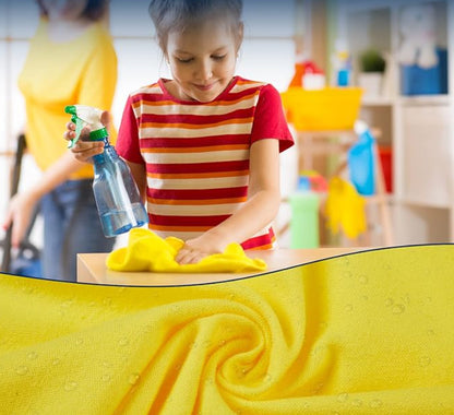 Paño Multiuso Aseo 38x38cm Amarillo 10 Unidades Absorbente