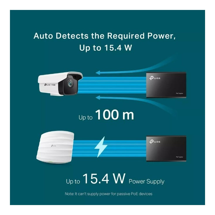 Inyector Tp-link Poe Gigabit Tl-poe150s 15,4w