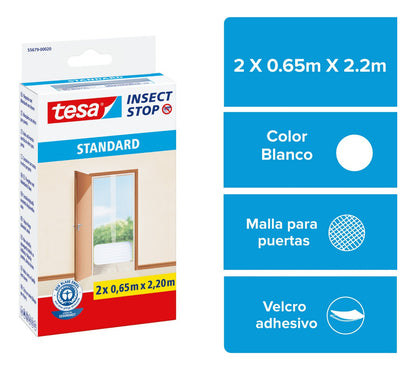 Malla Mosquitera Puertas Blanca 2 X 0,65m X 2,2m Tesa