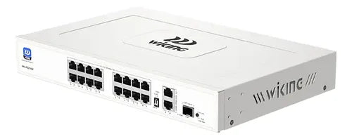 Switch Poe 16 Puertos Wiking Wk-ps219gf 180w 10/100mbps 250m