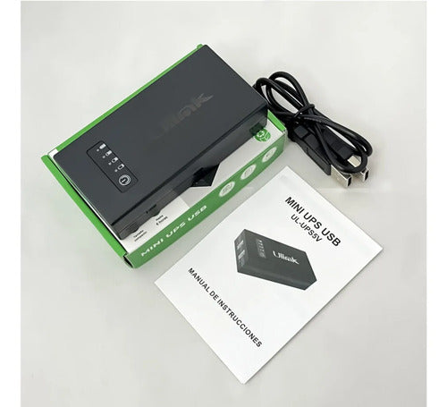 Mini Ups 5200mah 5v 2a Respaldo Energía Wifi Router Ulink Negro