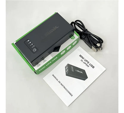 Mini Ups 5200mah 5v 2a Respaldo Energía Wifi Router Ulink Negro