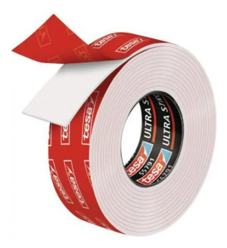 Cinta Doble Faz Ultra Fuerte Tesa (100 Kg/mt) 19mm X 1.5m