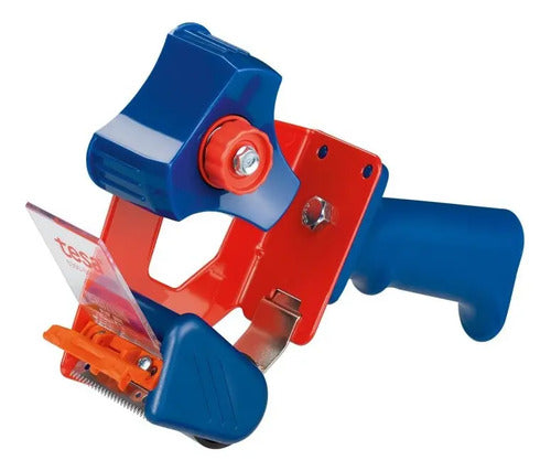Dispensador Cinta Embalaje Con Mango 50 Mm X 60 M Tesa Azul