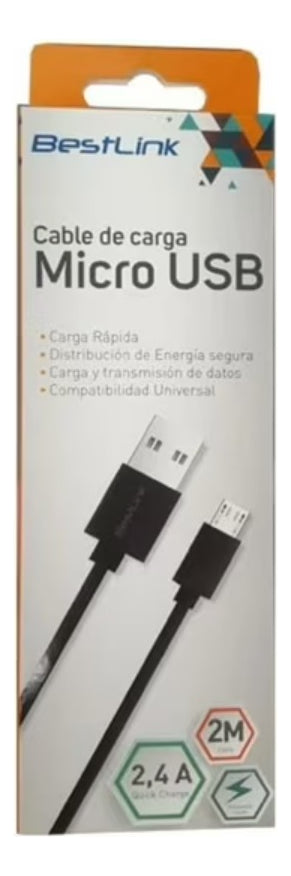 Cable Usb A Micro Usb Carga Rápida 1 M Bl-ch0400b Bestlink
