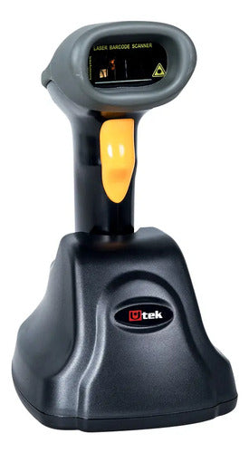 Lector Pistola Códigos Barra Inalámbrica Con Base De Carga Negro Usb