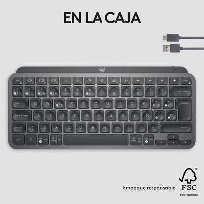 Teclado Compacto Bluetooth Logitech Mx Keys Mini Grafito