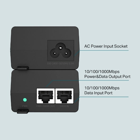 Adaptador Inyector Poe+ Gigabit Tp-link Tl-poe160s