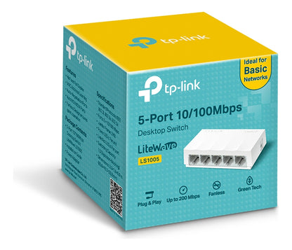 Switch Escritorio Ls1005 Tp-link 5 Puertos 10/100 Mbps