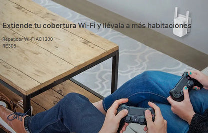 Pack 2 Extensor Cobertura Wifi Tp-link Re305 Alta Velocidad