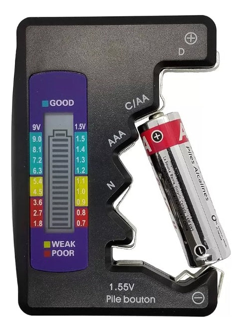 Tester Digital Probador Para Pilas Baterias