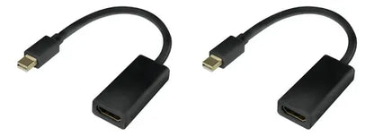 Cable Adaptador Thunderbolt Mini Displayport A Hdmi Pack 2 Negro