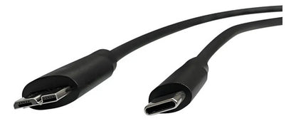 Cable Usb Tipo C A Micro B Disco Duro Cámara 1 Metro Negro