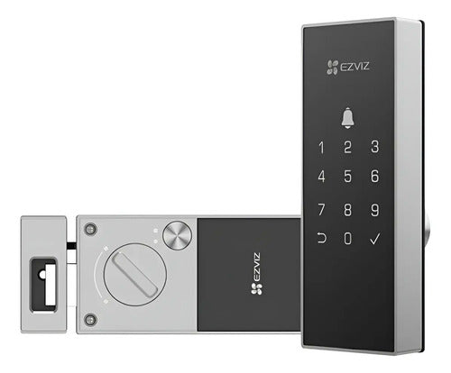 Cerradura Inteligente Dl03 Huella Código Acceso Ezviz Negro/gris