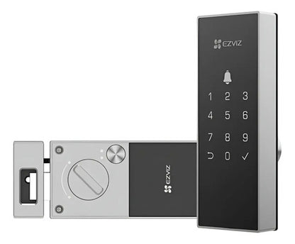 Cerradura Inteligente Dl03 Huella Código Acceso Ezviz Negro/gris