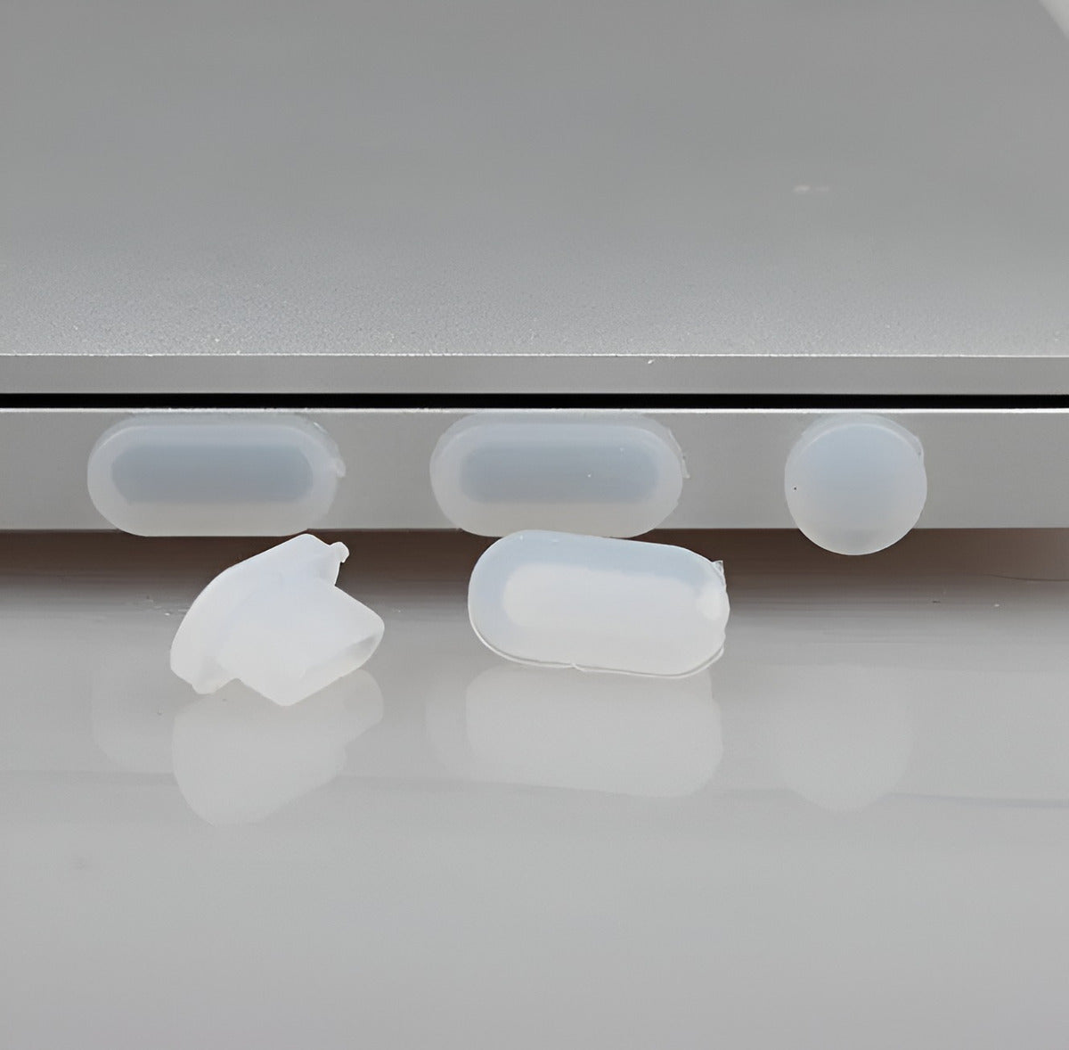 Tapon Silicona Antipolvo 5 Piezas Para Notebook Macbook