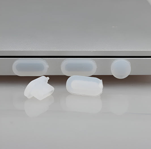 Tapon Silicona Antipolvo 5 Piezas Para Notebook Macbook