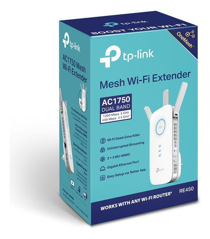 Extensor Red Wifi Ac1750 Re450 Dual Band 1300mbps Tp-link