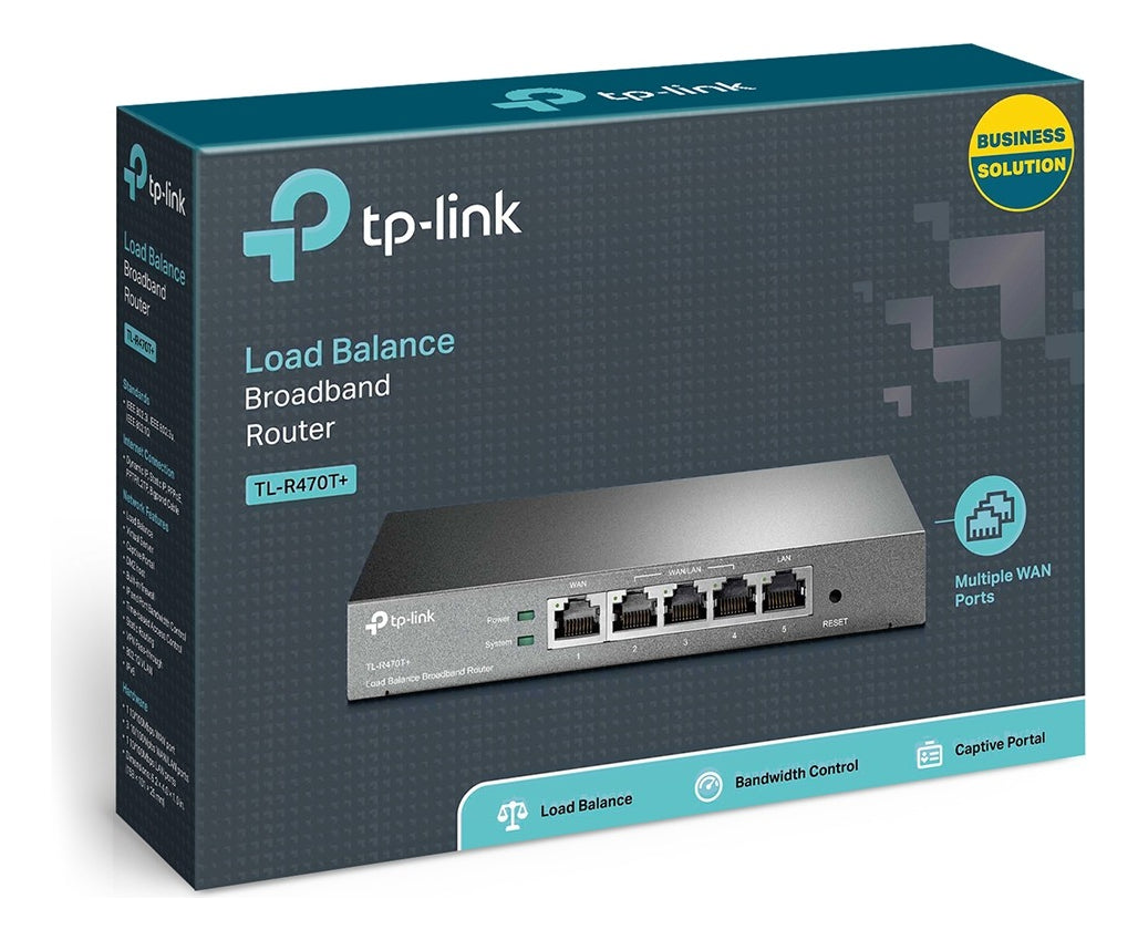 Router Banda Ancha Balanceo De Carga Tl-r470+ V6 Tp-link