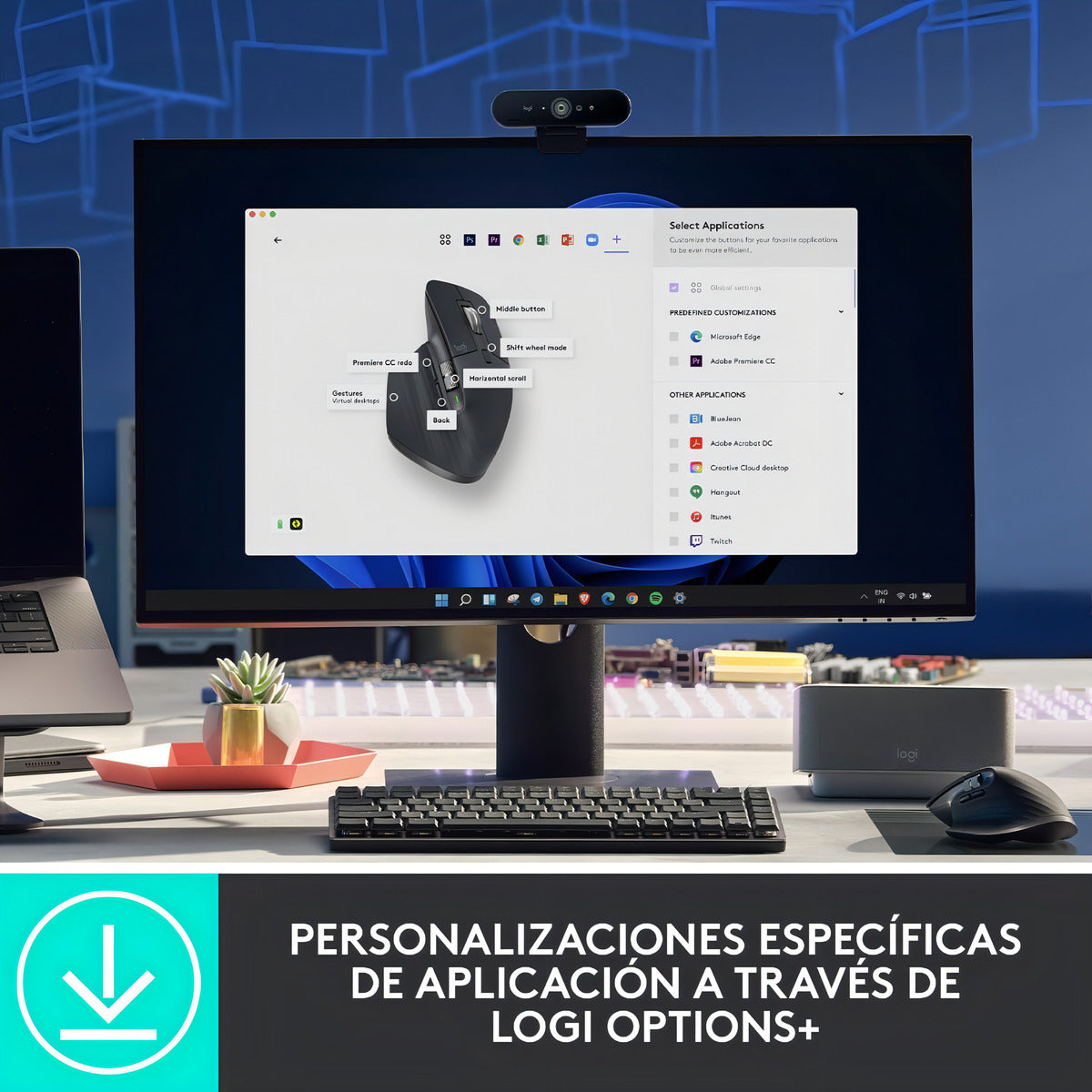 Mouse Recargable Ergonómico Veloz 8k Mx Master 3s Logitech