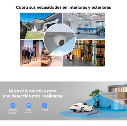 Cámara Seguridad Domo Wifi H4 2k Audio Bidireccional Ezviz Blanco
