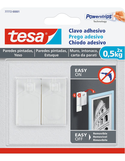 Clavo Adhesivo Removible Superficies Delicadas 0,5kg Tesa