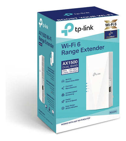 Repetidor Extensor Wifi 6 Dual Band Ax1500 Tp-link Re500x