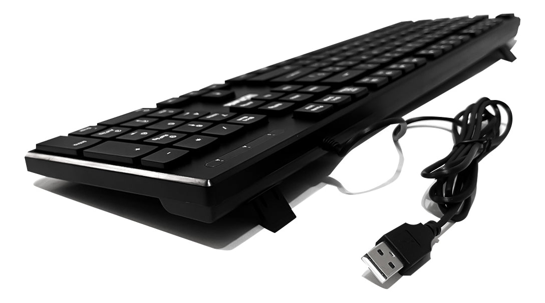 Teclado Alámbrico Usb Multimedia Teclas Slim Ut-kb750