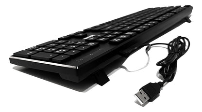 Teclado Alámbrico Usb Multimedia Teclas Slim Ut-kb750