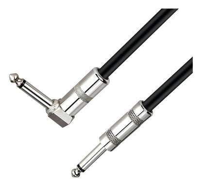 Cable Ulink 6.3mm Plug Macho En L 6mts Negro Profesional Audio