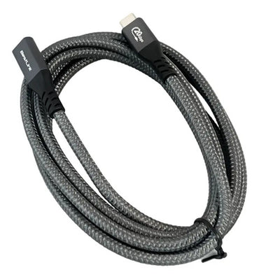 Cable Extensión Usb Tipo C Macho A Usb Tipo C Hembra 1,8 M Gris Oscuro