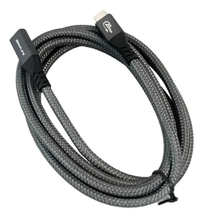 Cable Extensión Usb Tipo C Macho A Usb Tipo C Hembra 1,8 M Gris Oscuro