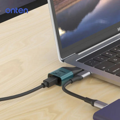 Conversor Onten Usb-c Mini Displayport 8k 60hz  Otn-uc103m Azul Petróleo