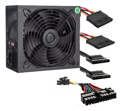 Fuente Poder Atx 650w Piv Conector 24 Pines Para Computadora