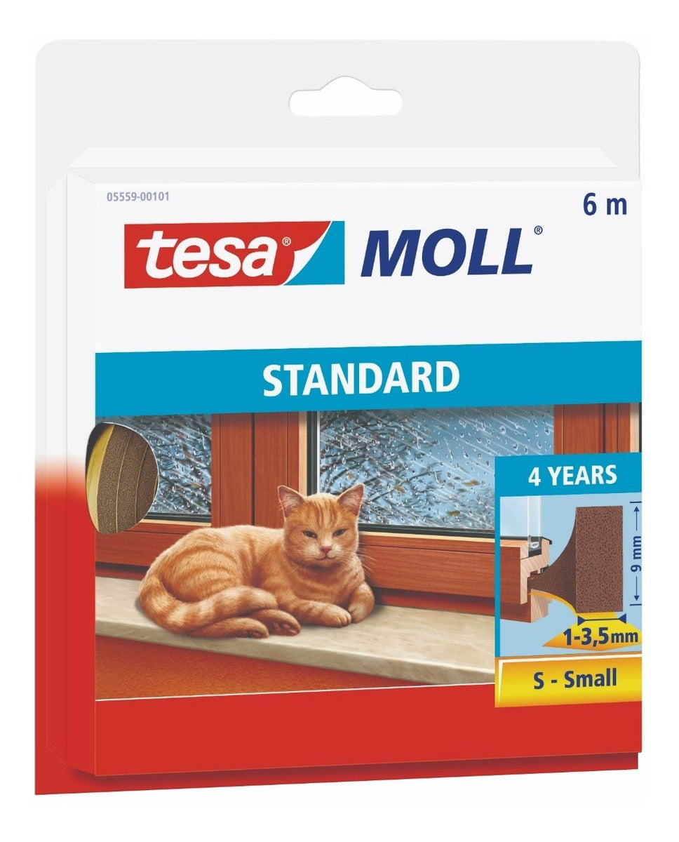 Burlete Espuma Puertas Ventanas Tesamoll Perfil I Caf 6m