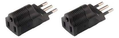 Pack 2 Adaptadores Americanos Usa A Nacional L Enchufe A-b
