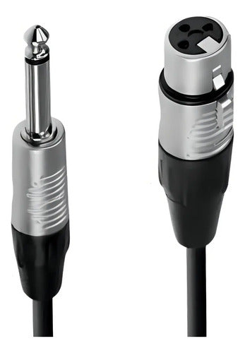 Cable Audio Xlr Hembra Jack Mono 10 Metros Ul-mic-xj6010
