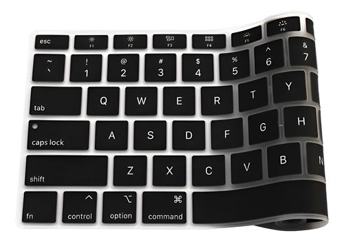 Protector Teclado Mac Ingles Air 13 Retina 2018 Touch Id Negro