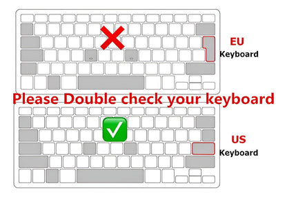 Protector Teclado Mac Ingles New Pro 13 New Pro 15 Touchbar