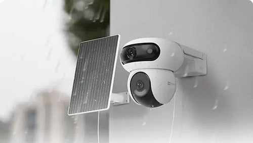 Kit Cámara Seguridad Hb90x Dual 2k+ 4g Panel Solar Ezviz Blanco