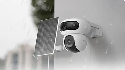 Kit Cámara Seguridad Hb90x Dual 2k+ 4g Panel Solar Ezviz Blanco