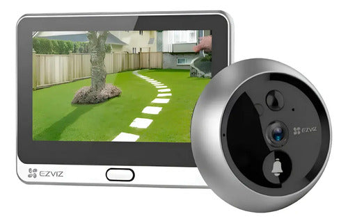 Mirilla Inteligente Full Hd 1080p Wifi C/monitor Dp2c Ezviz Negro