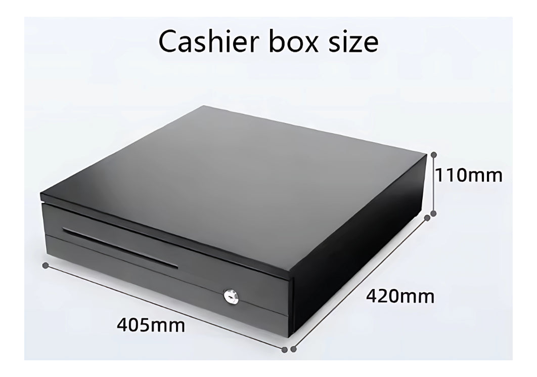 Caja Gaveta Seguridad Registradora Dinero Metálica 42x40x10