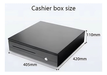 Caja Gaveta Seguridad Registradora Dinero Metálica 42x40x10