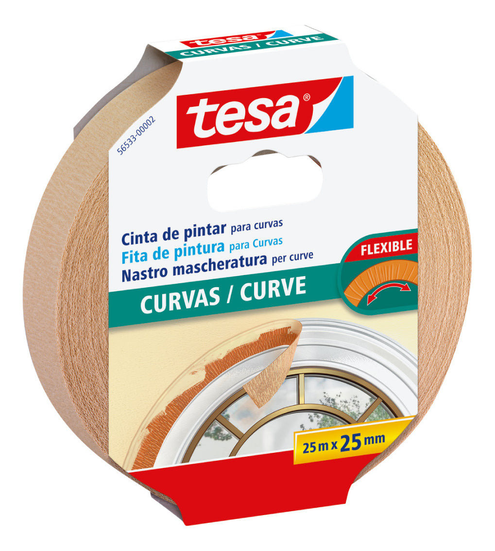 Masking Tape Curvo Tesa 25m X 25mm