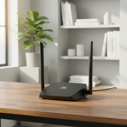 Router Wifi Wiking 2.4ghz 300mbps 5fe Negro