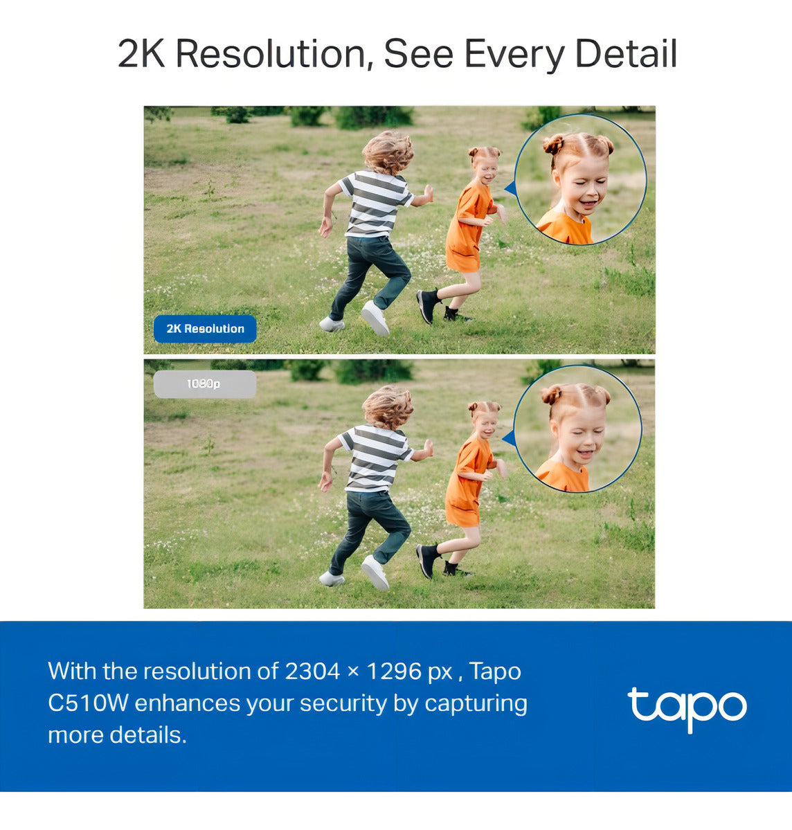 Camara Seguridad Wifi C510w 2k Full Color 360° Exterior Tapo